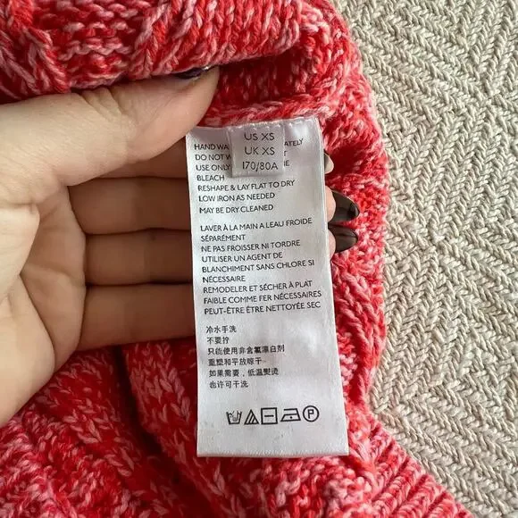 Anthropologie Pilcro Cable Knit Oversized Sweater Size XS - Picture 6 of 7